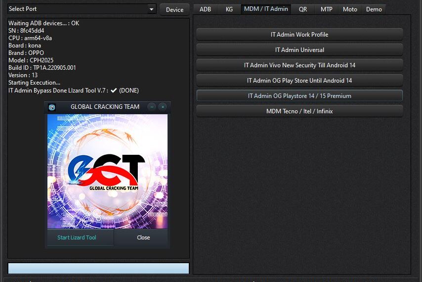 GCT Lizard Tool