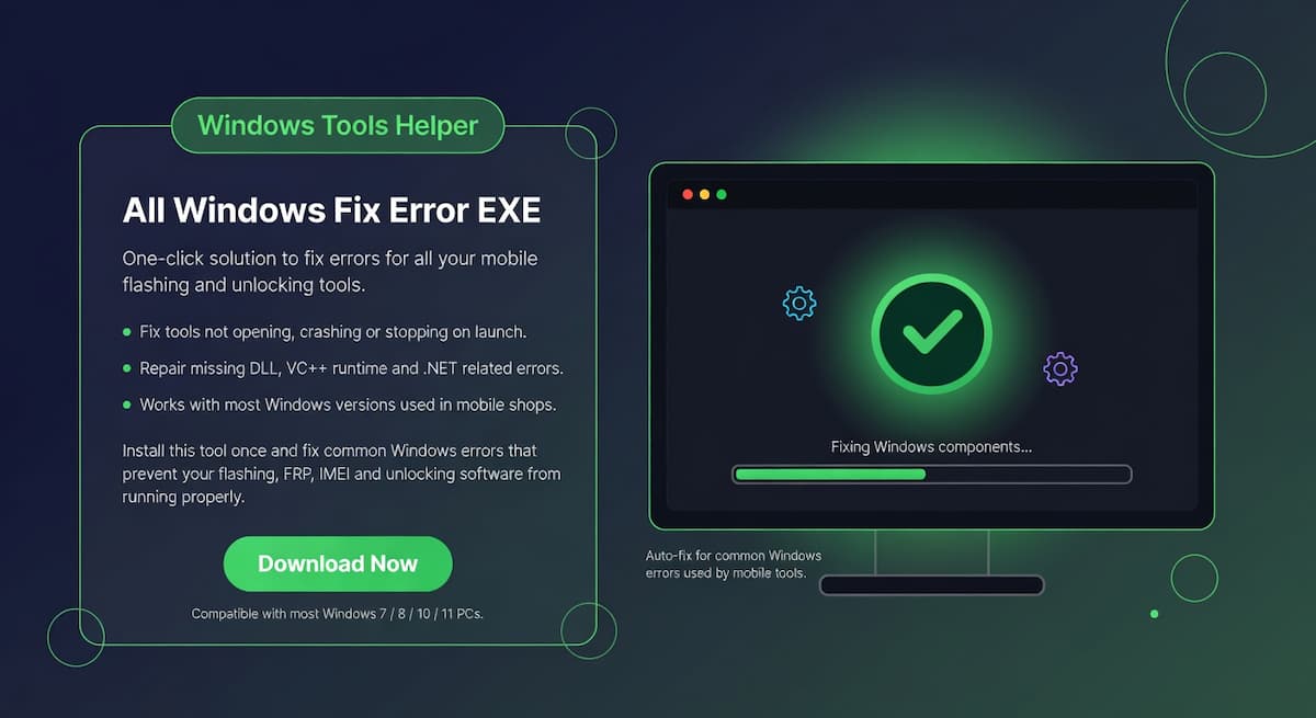 All windows fix error exe